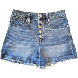 Madewell Denim High Rise Button-Fly Shorts Sz. 25